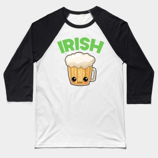 St Patricks Day Irish Kawaii Cute Beer Baseball T-Shirt